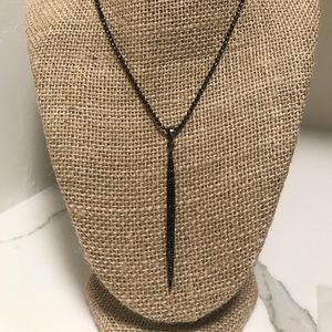 Black Spinel Spike Pendant